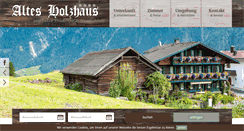 Desktop Screenshot of altesholzhaus.com