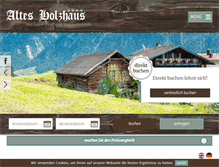 Tablet Screenshot of altesholzhaus.com